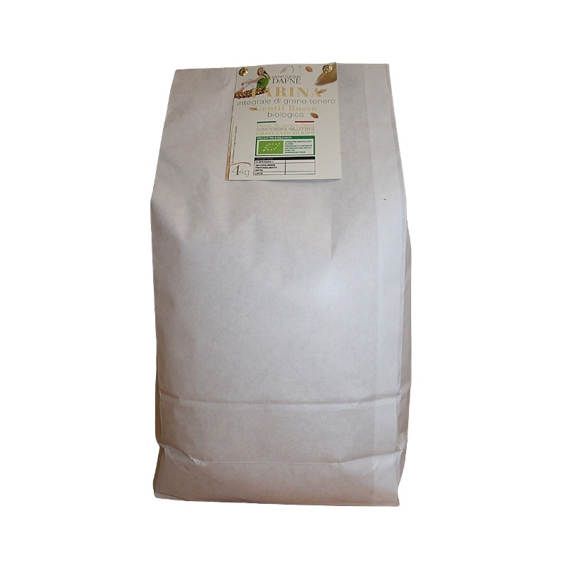 Farina integrale di Grano tenero Gentil Rosso Bio -4 kg-